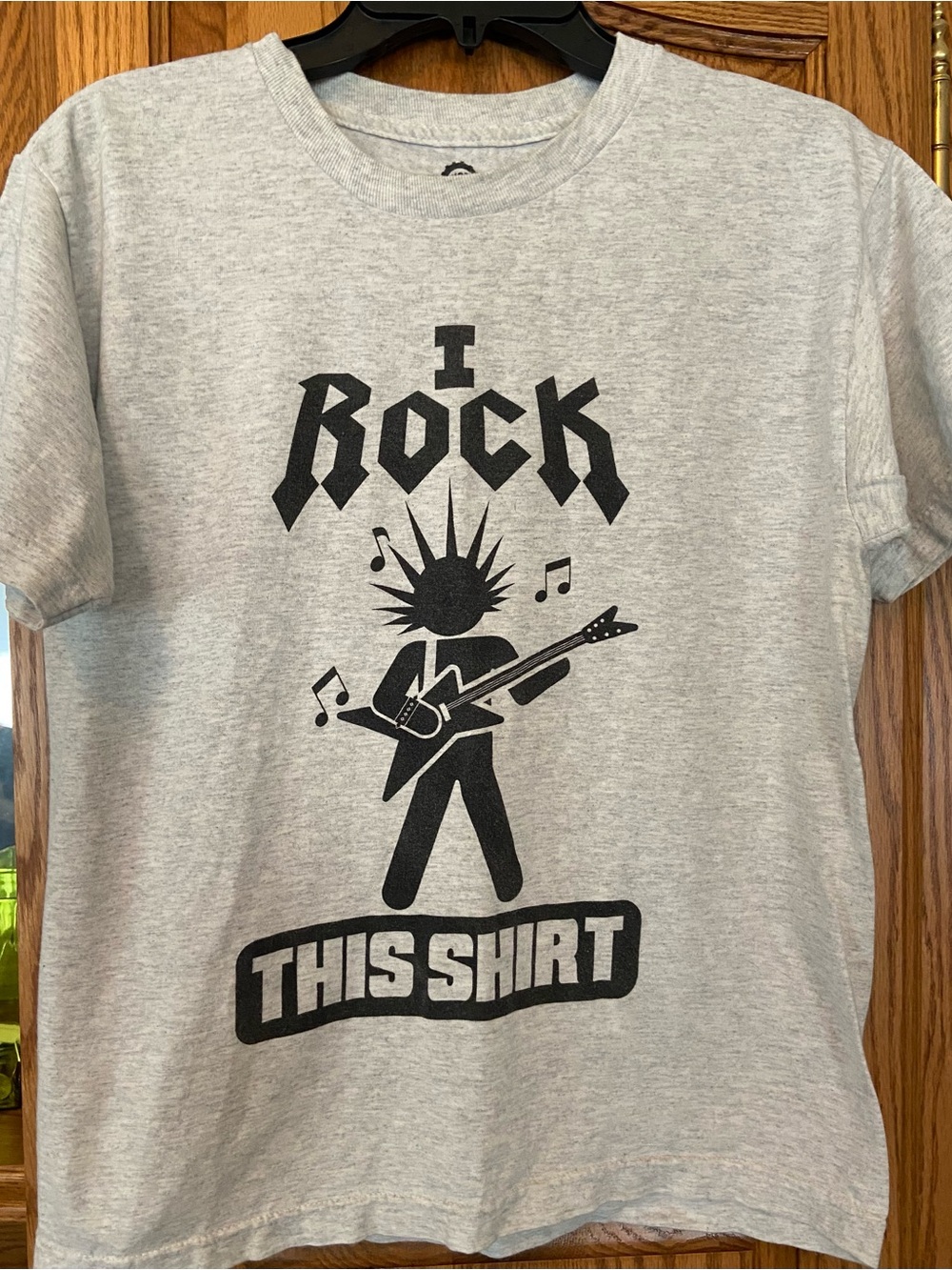 MAD Engine Men's Light Gray Graphic 'I Rock This Shirt' Tee